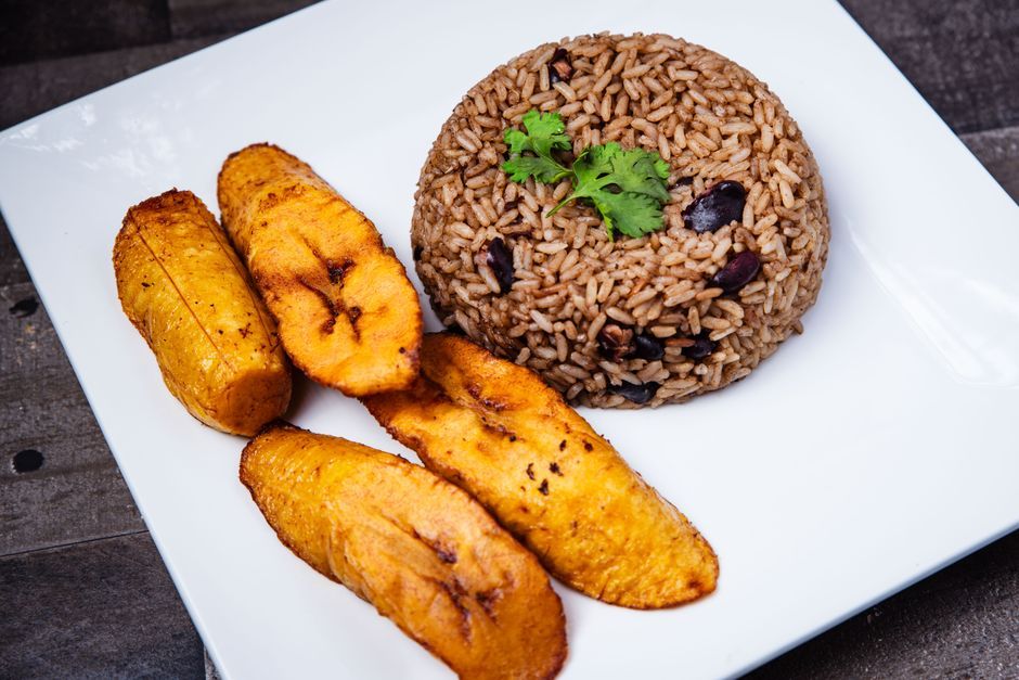 Rice & Beans — Stewed beans served over or beside seasoned rice.