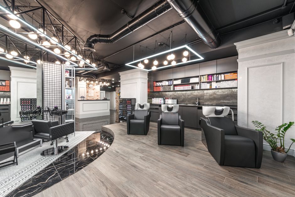 The interior of a neighbourhood barbershop