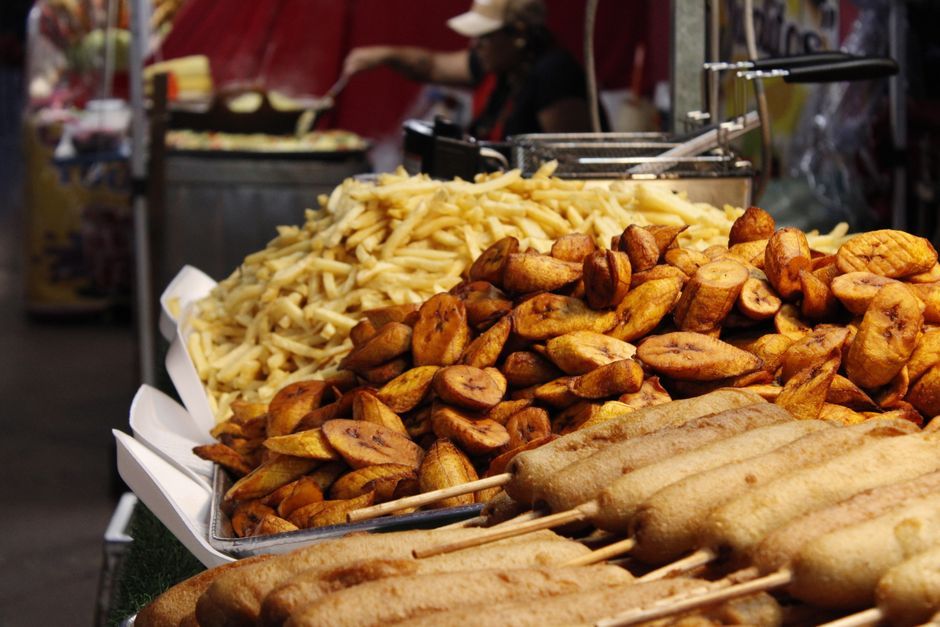 Caribbean food, representative of the kind of dishes served