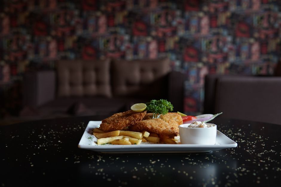 Seafood food, representative of the kind of dishes served
